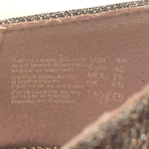 .WIDE FIONI NIGHT GOLD SPARKLE PUMPS 8W - Picture 13 of 13